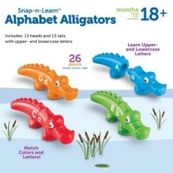 Learning Resources Snap N Learn Alphabet Alligators, 26 Double-Sided Pieces, Ages 18 mos+ -Vehicles & Remote Control Sales unnamed file 102