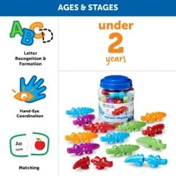 Learning Resources Snap N Learn Alphabet Alligators, 26 Double-Sided Pieces, Ages 18 mos+ -Vehicles & Remote Control Sales unnamed file 103