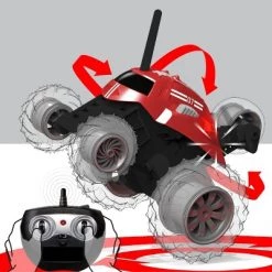Sharper Image RC Monster Spinning Car - Black and Red - 2pk