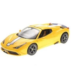 Link Worldwide Ready! Set! Go! Link 1:14 RC Ferrari 458 Speciale A Radio Remote Control Sports Car - Yellow