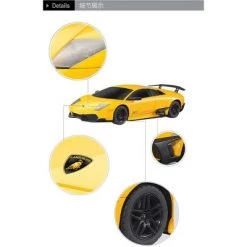 Link Worldwide Ready! Set! Go! Link 1:14 RC Lamborghini Murcielago Radio Remote Control Model Car - Yellow
