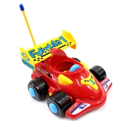 Insten Remote Control Cartoon Race Formula Car with Music, Lights & Action Figure, RC Baby Toys for Toddler & Kids, 4" Red 3 Insten Remote Control Cartoon Race Formula Car with Music, Lights & Action Figure, RC Baby Toys for Toddler & Kids, 4" Red - Image 3