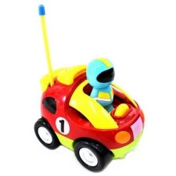 Insten Remote Control Cartoon Race Car with Music, Lights & Action Figure, RC Baby Toys for Toddler & Kids, 4" Red -Vehicles & Remote Control Sales unnamed file 1740