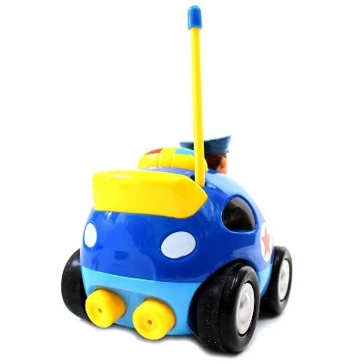 Link Worldwide Link 4" Cartoon RC Police Car with Music, Lights & Action Figure, Remote Control Toy for Toddlers & Kids | Blue 1 Link Worldwide Link 4" Cartoon RC Police Car with Music, Lights & Action Figure, Remote Control Toy for Toddlers & Kids | Blue