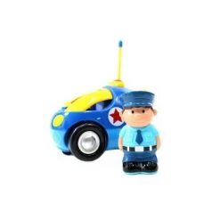 Insten Remote Control Cartoon Police Car with Music, Lights & Action Figure, RC Baby Toys for Toddler & Kids, 4" Blue -Vehicles & Remote Control Sales unnamed file 1751