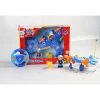 Link Worldwide Link Cartoon RC Airplane Lightning Fast,Colorful & Bright, Honks & Plays Music Great Gift For Kids - Blue