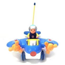 Link Worldwide Link Cartoon RC Airplane Lightning Fast,Colorful & Bright, Honks & Plays Music Great Gift For Kids - Blue -Vehicles & Remote Control Sales unnamed file 1884