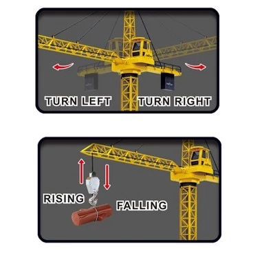 Link Worldwide Ready! Set! Play! Link 50" Wired Remote Control Crawler Crane With Tower Lights And Adjustable Height 3 Link Worldwide Ready! Set! Play! Link 50" Wired Remote Control Crawler Crane With Tower Lights And Adjustable Height - Image 3