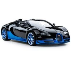Link Worldwide Ready! Set! Go! Link 1:14 RC Bugatti Veyron Grand Sport Vitesse Car (Black/Blue)