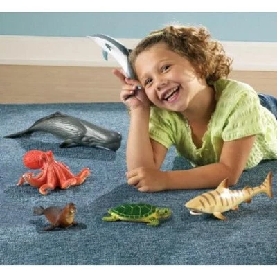 Learning Resources Jumbo Ocean Animals I Octopus, Whale, Shark, Sea Turtle, Seal, and Dolphin, 6 Animals 4 Learning Resources Jumbo Ocean Animals I Octopus, Whale, Shark, Sea Turtle, Seal, and Dolphin, 6 Animals - Image 4