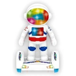 Insten Remote Control Astronaut Space Robot on Hoverboard with Lights & Music, RC Toys for Kids
