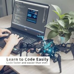 Adeept DarkPaw Wireless Quadruped STEAM Crawling Spider Robot Kit for Raspberry Pi 4/3 Model B+/B/2B, OpenCV Tracking, Video Transmission, Silver