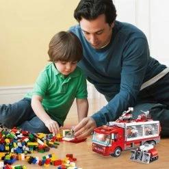 PANLOS 6 in 1 Vehicles Fire Truck Robot Toy Model Educational Construction Carton Kids Building Blocks Brick Set for Ages Above 6, Red -Vehicles & Remote Control Sales unnamed file 229
