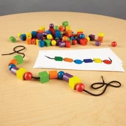 Learning Resources Beads and Pattern Card Set, 130 Piece Set, Ages 3+ -Vehicles & Remote Control Sales unnamed file 2770