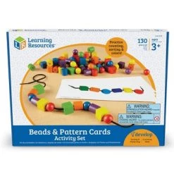 Learning Resources Beads and Pattern Card Set, 130 Piece Set, Ages 3+ -Vehicles & Remote Control Sales unnamed file 2771