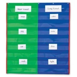 Learning Resources 2 and 4 Column Double-Sided Pocket Chart
