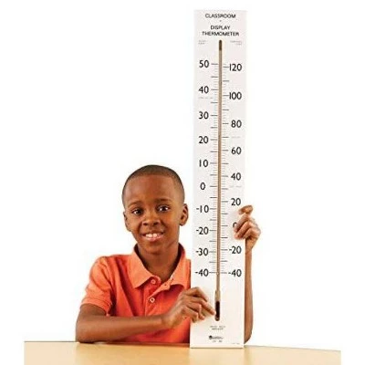 30"H Giant Classroom Display Thermometer - Learning Resources 1 30"H Giant Classroom Display Thermometer - Learning Resources