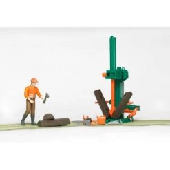 Bruder bworld Logging Set with Man, Chainsaw, Axe, Accessories