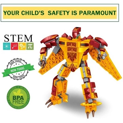 Panlos 8 in 1 Dinosaur and Robot Toy Model Building Blocks Model Kit with Pteranodon, Velociraptor, Triceratops, and Tyrannosaurus Rex, 979 Pieces 4 Panlos 8 in 1 Dinosaur and Robot Toy Model Building Blocks Model Kit with Pteranodon, Velociraptor, Triceratops, and Tyrannosaurus Rex, 979 Pieces - Image 4