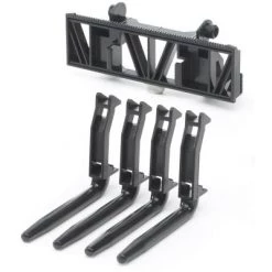 BRUDER Accessories for Frontloader: Box-type pallet, winch, & forks