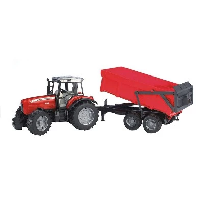 Bruder Massey Ferguson 7480 with tipping trailer 4 Bruder Massey Ferguson 7480 with tipping trailer - Image 4