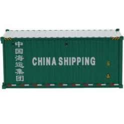 20' Dry Goods Sea Container "China Shipping" Green "Transport Series" 1/50 Model by Diecast Masters
