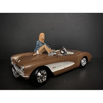 Seated Couple Release III, 2 piece Figurine Set for 1/18 Scale Models by American Diorama 2 Seated Couple Release III, 2 piece Figurine Set for 1/18 Scale Models by American Diorama - Image 2