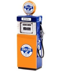 1951 Wayne 505 Gas Pump "Zerolene The Standard Oil" Orange & Blue "Vintage Gas Pumps" Series 9 1/18 Diecast Model by Greenlight