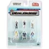 "The Dealership" 6 piece Diecast Figurine Set for 1/64 Scale Models by American Diorama