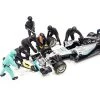 Formula One F1 Pit Crew 7 Figurine Set Team Black for 1/18 Scale Models by American Diorama