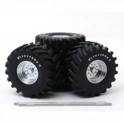 48-Inch Monster Truck "Firestone" Wheels & Tires 6 piece Set "Kings of Crunch" 1/18 by Greenlight