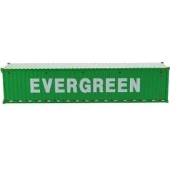 40' Dry Goods Sea Container "EverGreen" Green "Transport Series" 1/50 Model by Diecast Masters