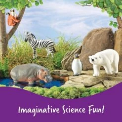 Learning Resources Jumbo Zoo Animals I Monkey, Penguin, Zebra, Polar Bear, and Hippo, 5 Animals -Vehicles & Remote Control Sales unnamed file 34
