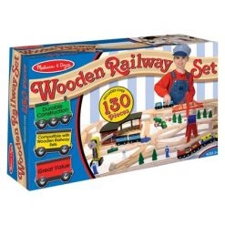 Melissa & Doug Melissa & Doug Deluxe Wooden Railway Train Set (130+pc) -Vehicles & Remote Control Sales unnamed file 3437