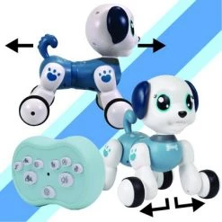 Contixo R8 Robot Pet, Remote Control Dog, RC Robot Toys, Interactive & Smart Robot Dog, Gift for Kids Boys, Girls (Blue)