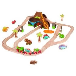 Bigjigs Toys Big Jigs Dinosaur Train Set