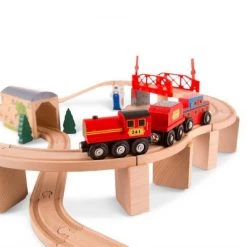 Melissa & Doug Melissa & Doug Swivel Bridge Wooden Train Set (47pc) -Vehicles & Remote Control Sales unnamed file 3600