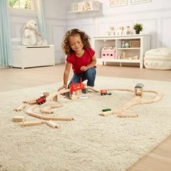 Melissa & Doug Melissa & Doug Swivel Bridge Wooden Train Set (47pc) -Vehicles & Remote Control Sales unnamed file 3601