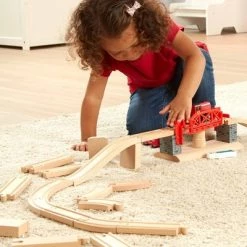 Melissa & Doug Melissa & Doug Swivel Bridge Wooden Train Set (47pc) -Vehicles & Remote Control Sales unnamed file 3602