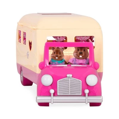 Li'l Woodzeez Li'l Woodzeez Camper Playset with Pink Toy Car 40pc - Happy Camper 5 Li'l Woodzeez Li'l Woodzeez Camper Playset with Pink Toy Car 40pc - Happy Camper - Image 5