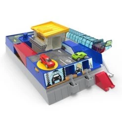 DRIVEN By Battat DRIVEN – Collapsible Playset with Tracks and Toy Cars – 2 in 1 Race Track - 80pc