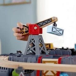 HAPE Railway Bucket Builder Set - 50 PCS - Storage Box Becomes Part of Scenery & Track -Vehicles & Remote Control Sales unnamed file 3682