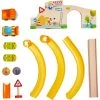 HABA Kullerbu at The Construction Site Play Track - 13 Piece Starter Set with 2 Vehicles and Ball Drop - Ages 2 and Up