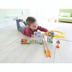 HABA Kullerbu at The Construction Site Play Track - 13 Piece Starter Set with 2 Vehicles and Ball Drop - Ages 2 and Up -Vehicles & Remote Control Sales unnamed file 3710
