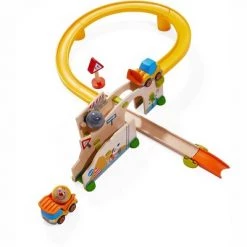 HABA Kullerbu at The Construction Site Play Track - 13 Piece Starter Set with 2 Vehicles and Ball Drop - Ages 2 and Up -Vehicles & Remote Control Sales unnamed file 3713