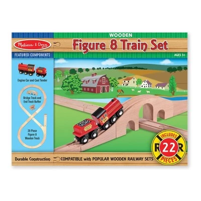 Melissa & Doug Melissa & Doug Classic Wooden Figure Eight Train Set (22pc) 1 Melissa & Doug Melissa & Doug Classic Wooden Figure Eight Train Set (22pc)