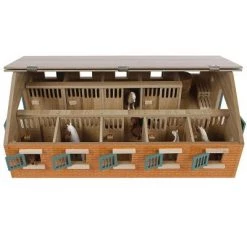 Kids Globe Universal Hobbies 1/32 Deluxe Horse Stable with 9 Stalls