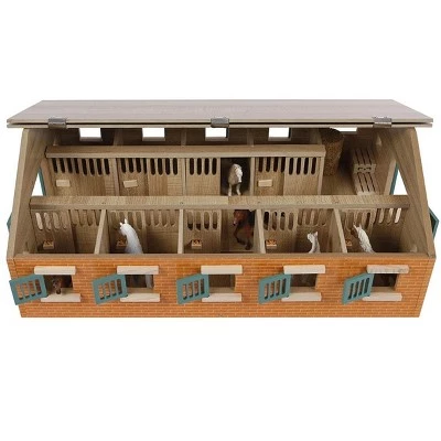 Kids Globe Universal Hobbies 1/32 Deluxe Horse Stable with 9 Stalls 1 Kids Globe Universal Hobbies 1/32 Deluxe Horse Stable with 9 Stalls