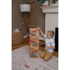 Remley Kids Wooden Train Roller with 2 Trains included