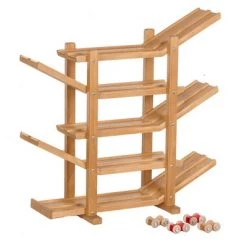 Remley Kids Wooden Car Roller Racetrack